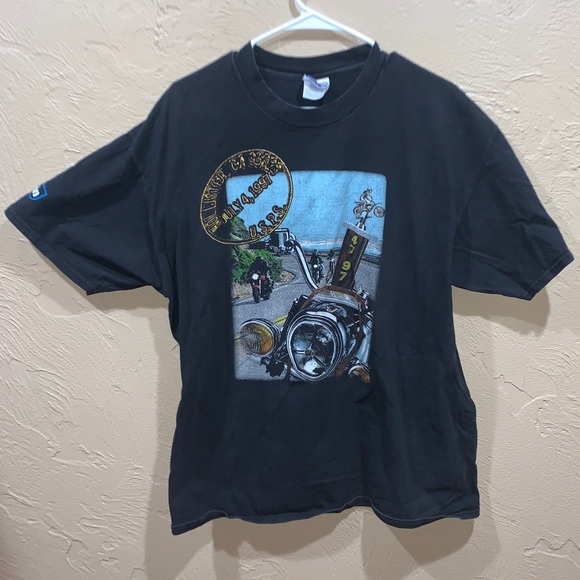 Vintage 1997 Hollister Bike Rally Biker Shirt